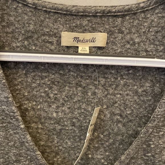 Madewell Bodysuit Grey Knit XL - Picture 2 of 4